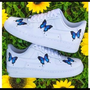 Drip Creations Nike Air Force 1s w/ Butterflies